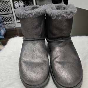 Metallic Gray Ugg Boots Size 11